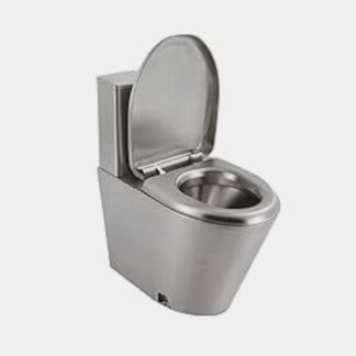 Stainless Steel Toilet Bowl with Flush Tank